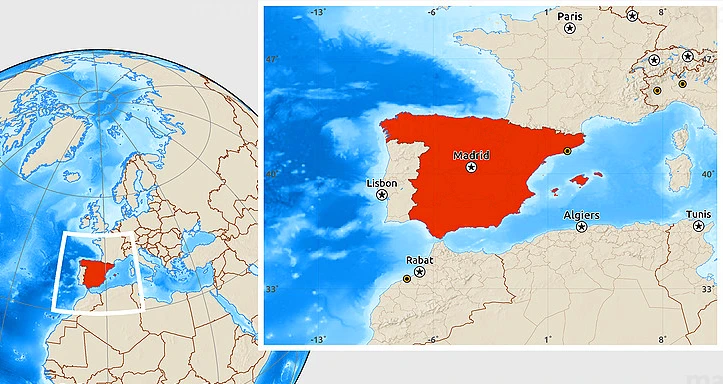 موقعیت اسپانیا