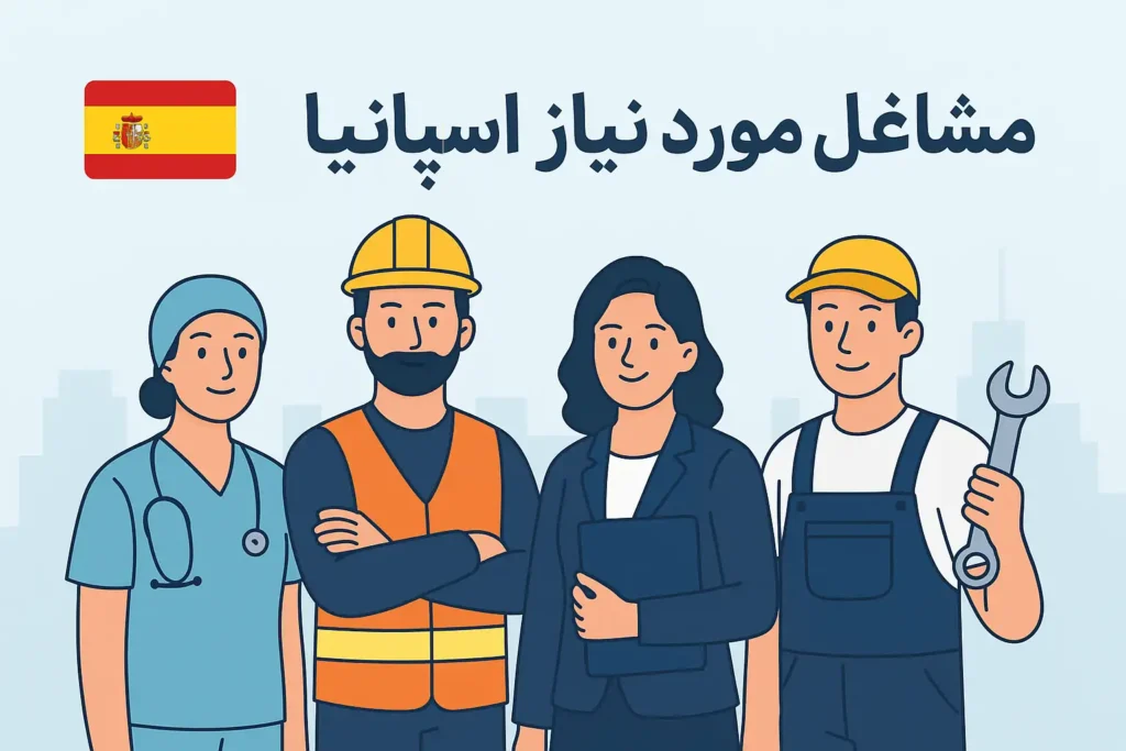 مشاغل مورد نیاز اسپانیا