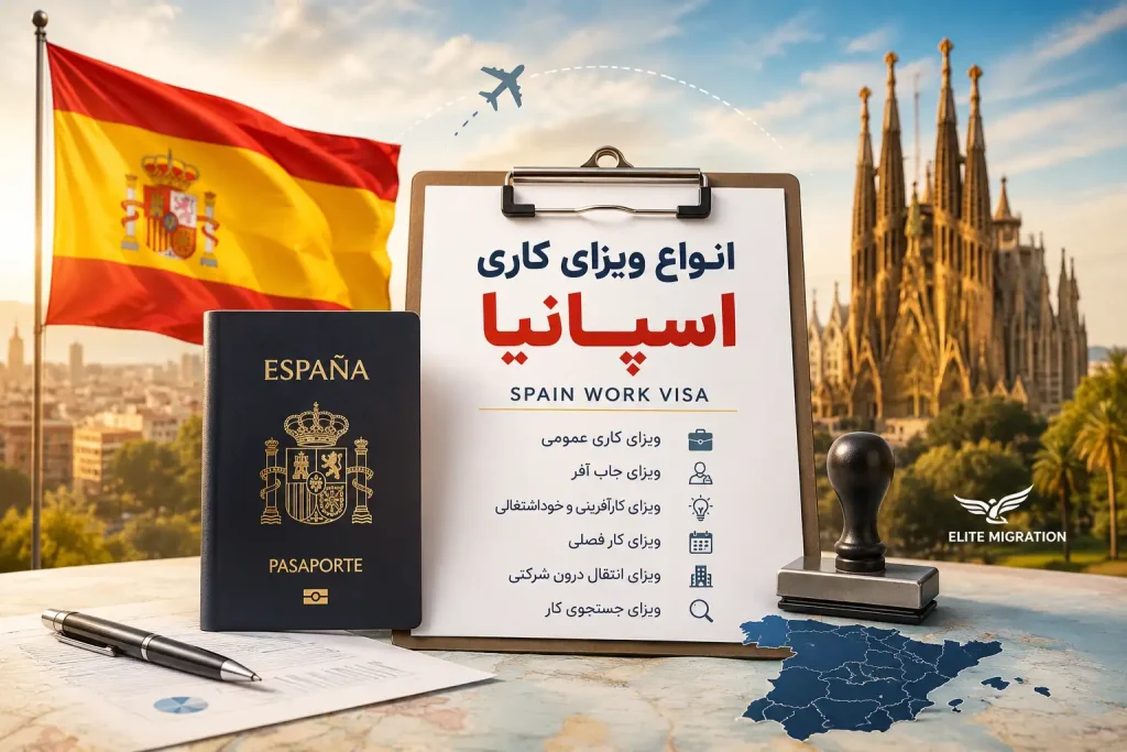 انواع ویزای کاری اسپانیا