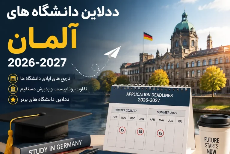 ددلاین دانشگاه‌های آلمان 2027